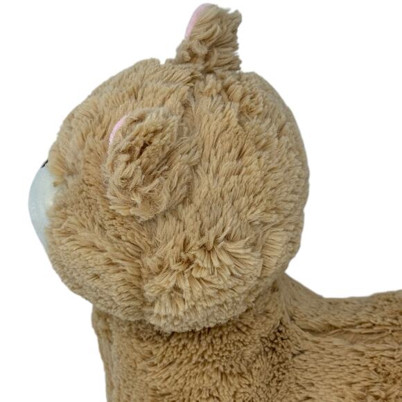Lambs And Ivy Alpaca Taupe Faux Fur Plush Stuffed Animal Toy Soft And Cuddly - Picture 7 of 10